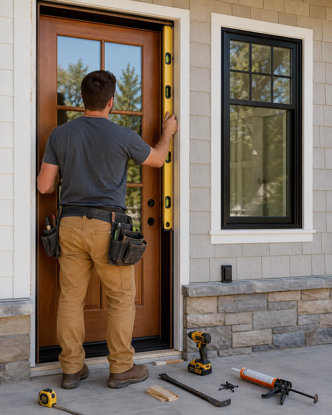 Front door installation