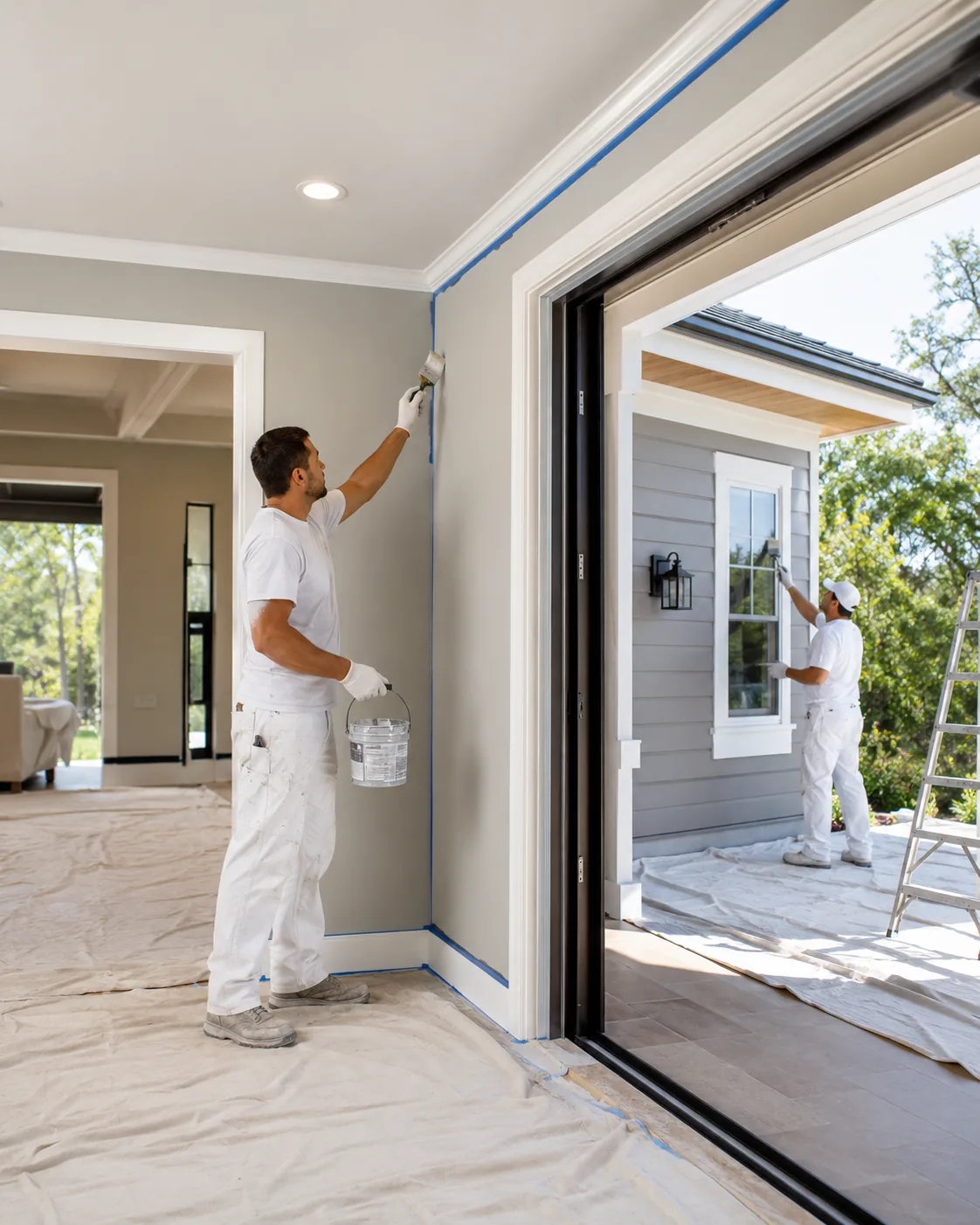 Interior and exterior painting
