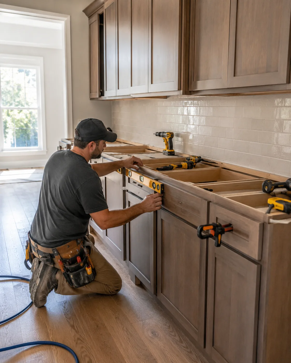 Kitchen cabinet installation